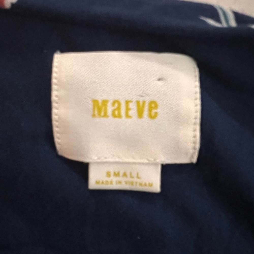 Anthropologie Maeve Midi Dress Floral Heppel Blue Purple Ruched Size Small - Picture 16 of 16